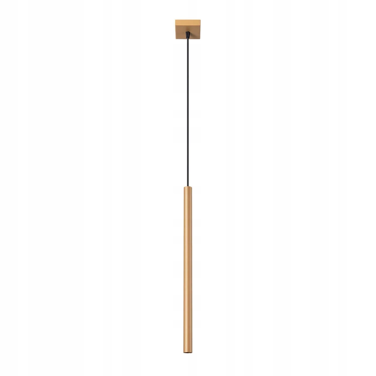 Závěsná lampa bodová zlatá tuba 50 cm nad stůl ostrovní bar do jídelny Sollux