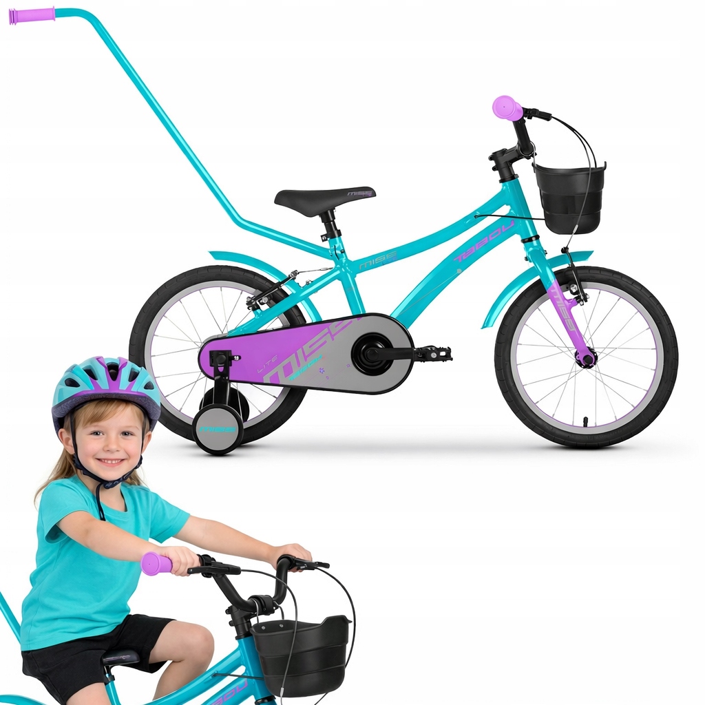 Rower Dziecięcy Rowerek 16 Cali Dla Dziewczynki Lekki Prowadnik Koła Boczne
