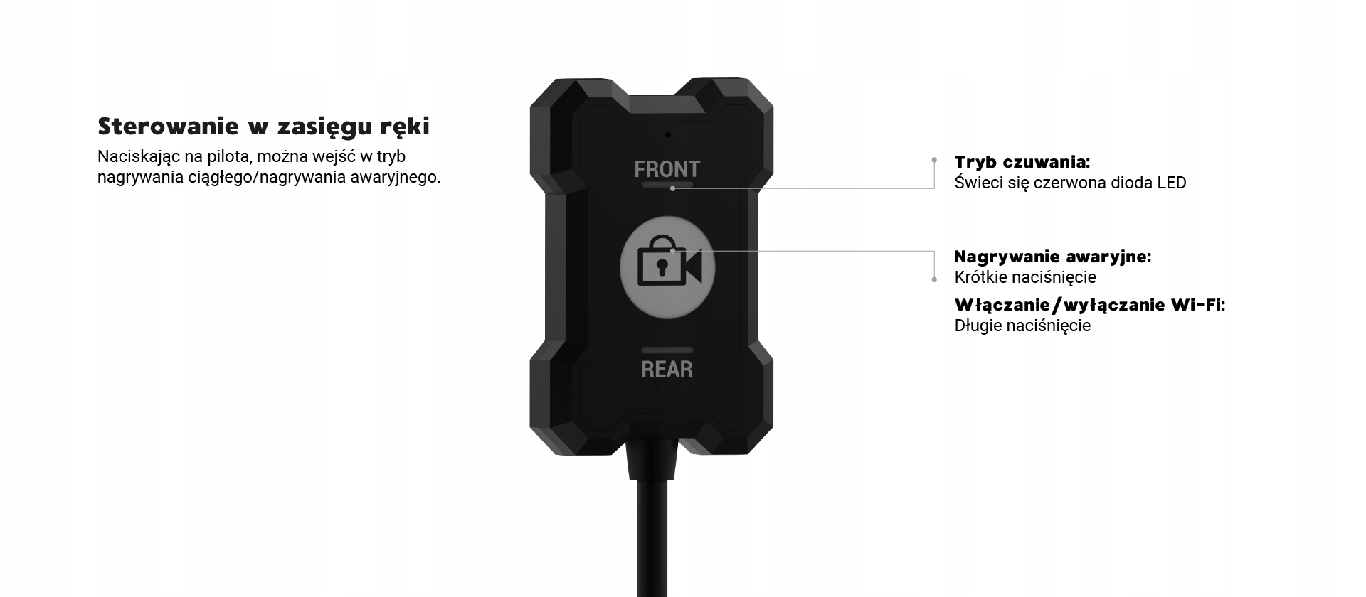 Navitel M800 Dual Rejestrator motocyklowy kamera jazdy IP66 UTV ATV ++ 64GB Kąt widzenia 130°