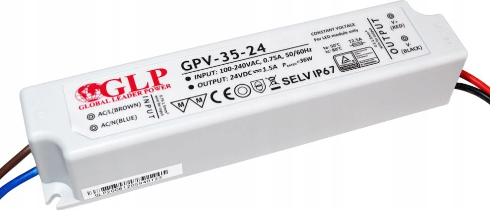 

Zasilacz Led wodoodporny Hermetyczny 36W 24V IP67