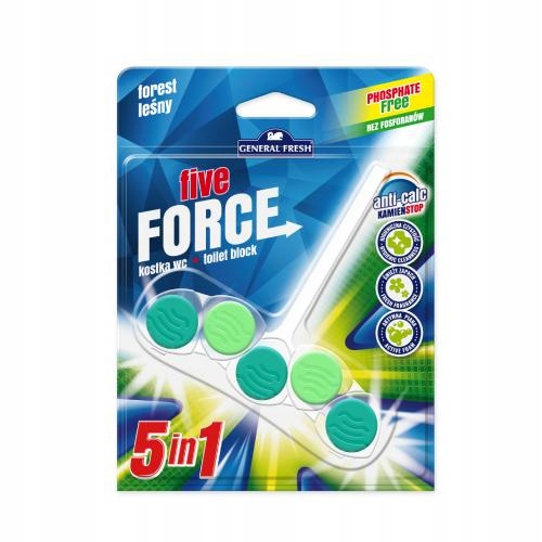 

General Fresh Five Force Kostka do Wc las, 50g