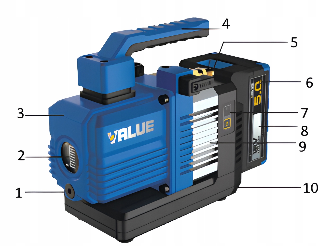 POMPA PRÓŻNIOWA VALUE AKUMULATOROWA VRP-2DLi 56 L Marka inna