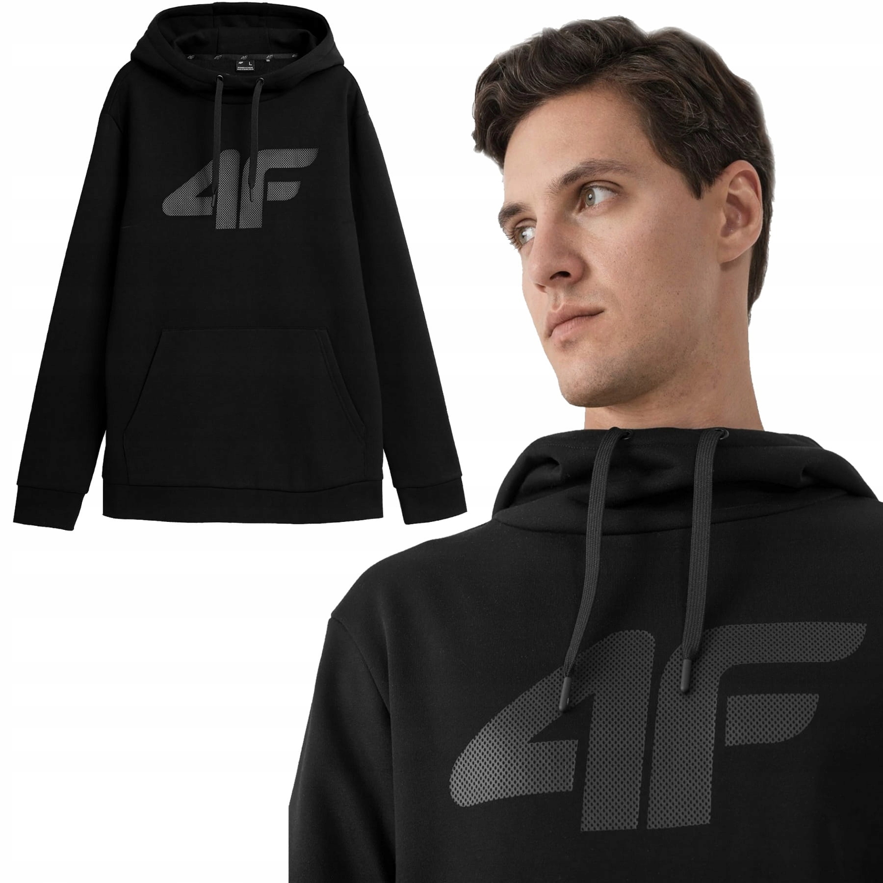 

Bluza Męska 4F BLM352 Czarna Sportowa XL