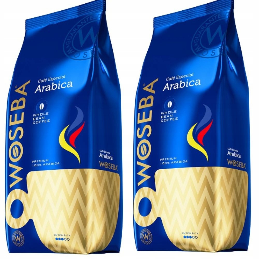 Levně Káva zrnková Woseba Arabica 100% káva sada 2 x 1 kg