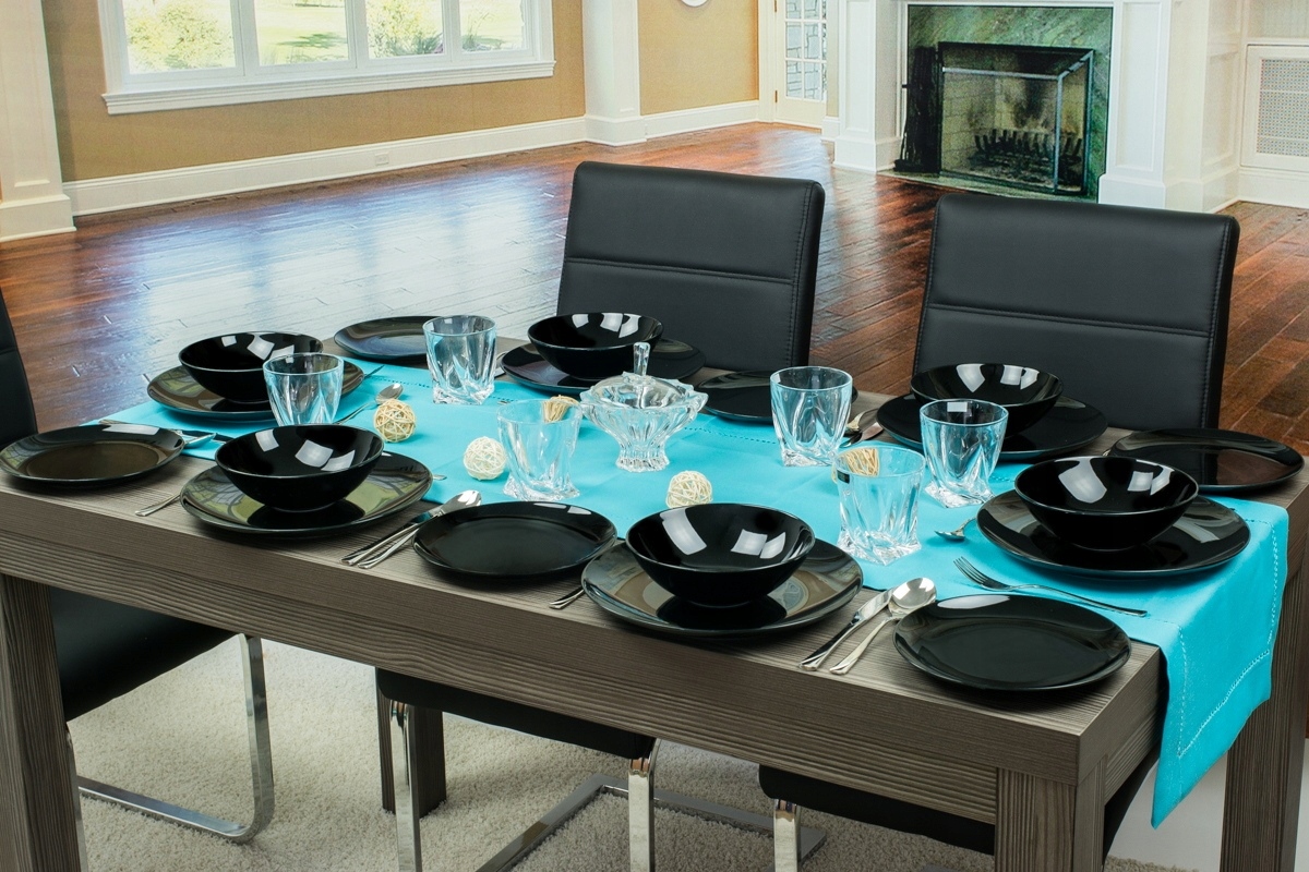 LUBIANA BOSS CZARNY TALERZ OBIADOWY 27 CM Marka Lubiana