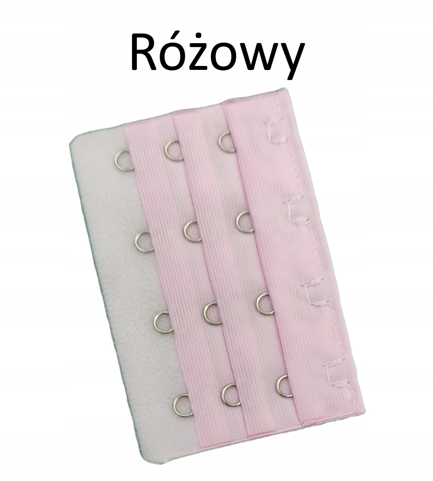 Szeroka przedłużka do stanika 4 rzędy zapięcia Róż