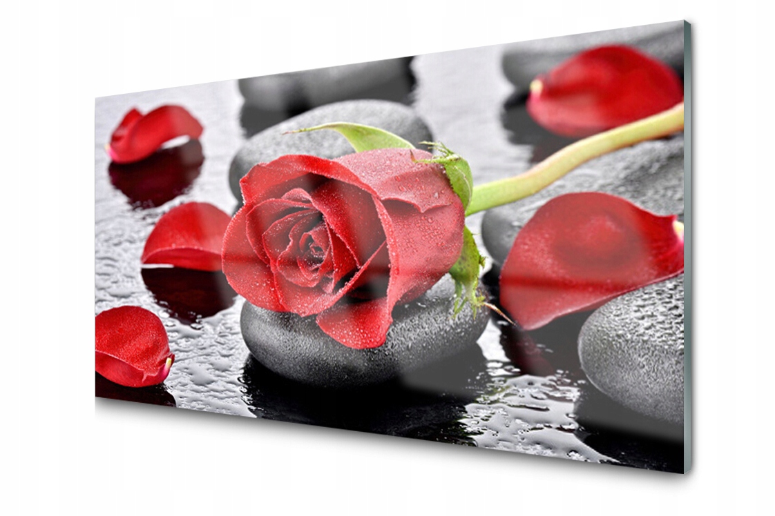 

Panel szklany Płytka Róża Kwiat Zen 140x70