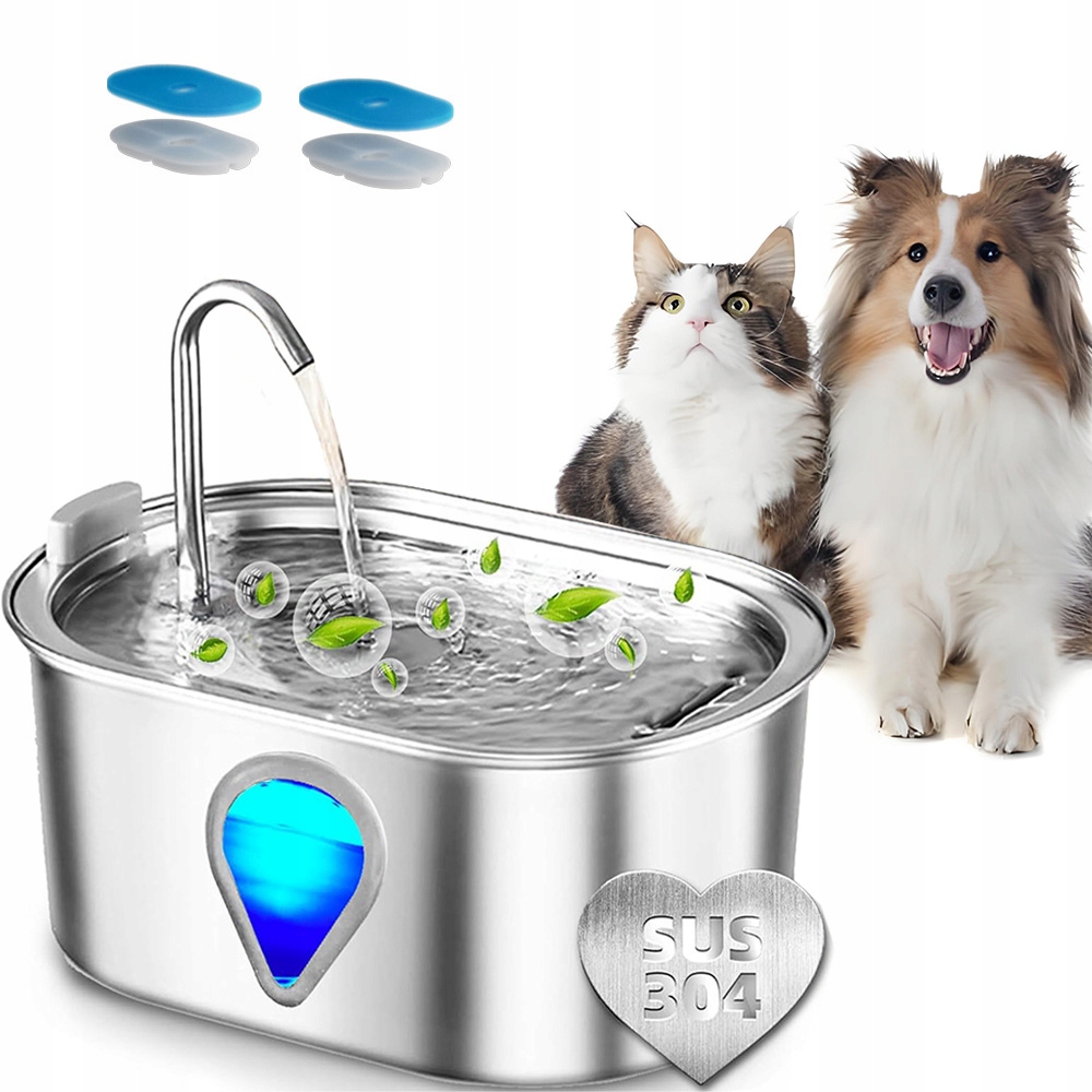Poidełko Dla Kota Psa Fontanna Poidło Miska Automatyczna Cicha Filtr 3500ml