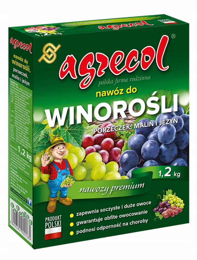 

Nawóz Do Winorośli Malin Porzeczek Agrecol 1,2KG