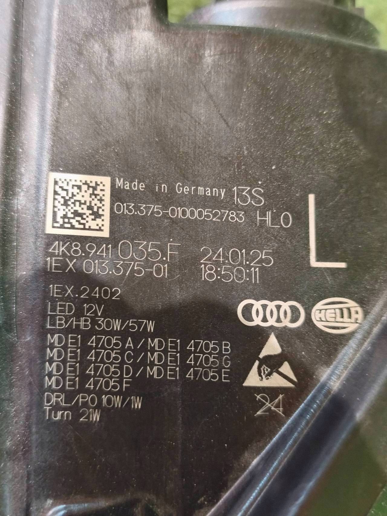 REFLEKTOR levý předek AUDI A7 C8 4K8 18- FULL LED MATRIX NR.1680