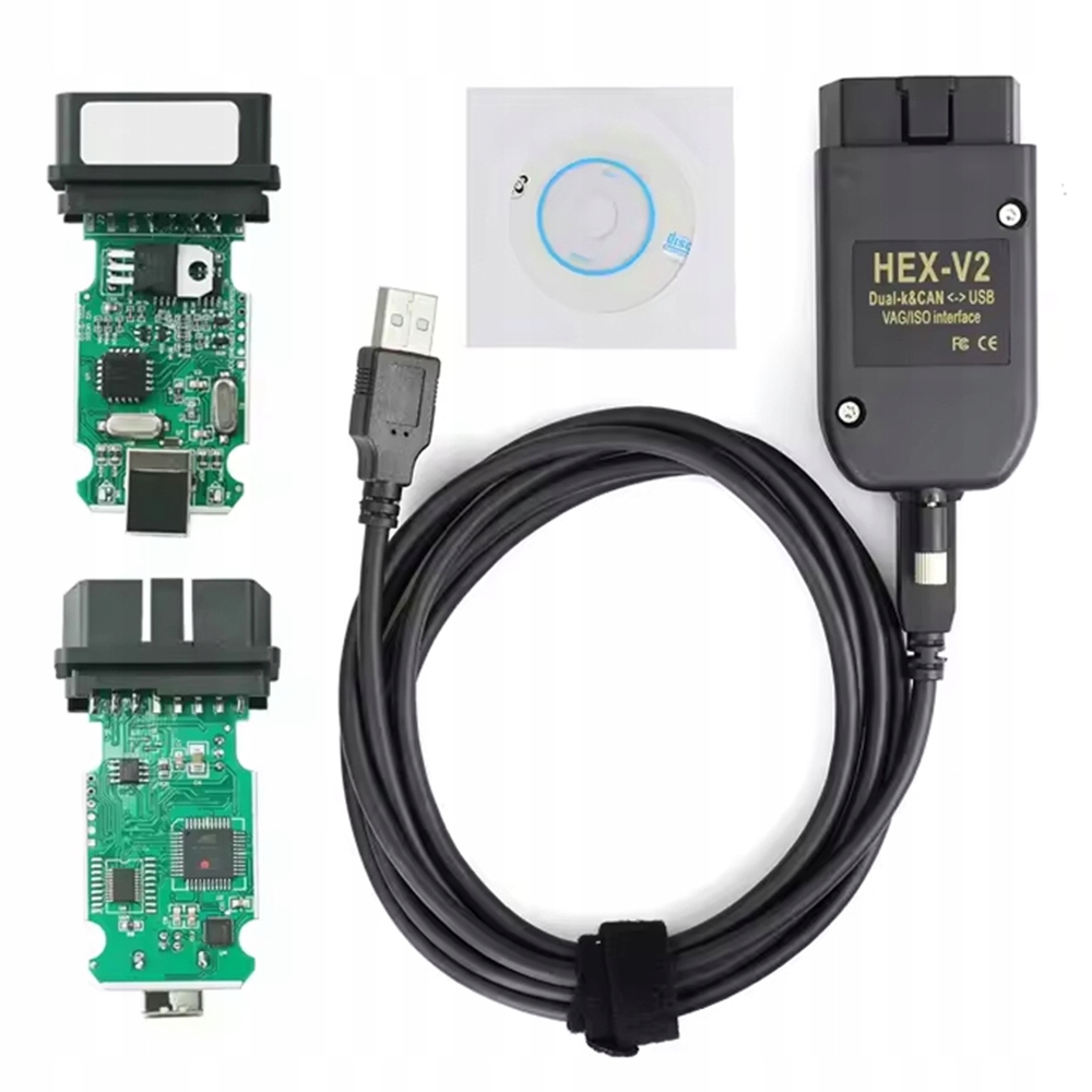 Vag-com Vcds HEX-2 Premium 25.3.2 Pl Interfejs diagnostyczny +wielki