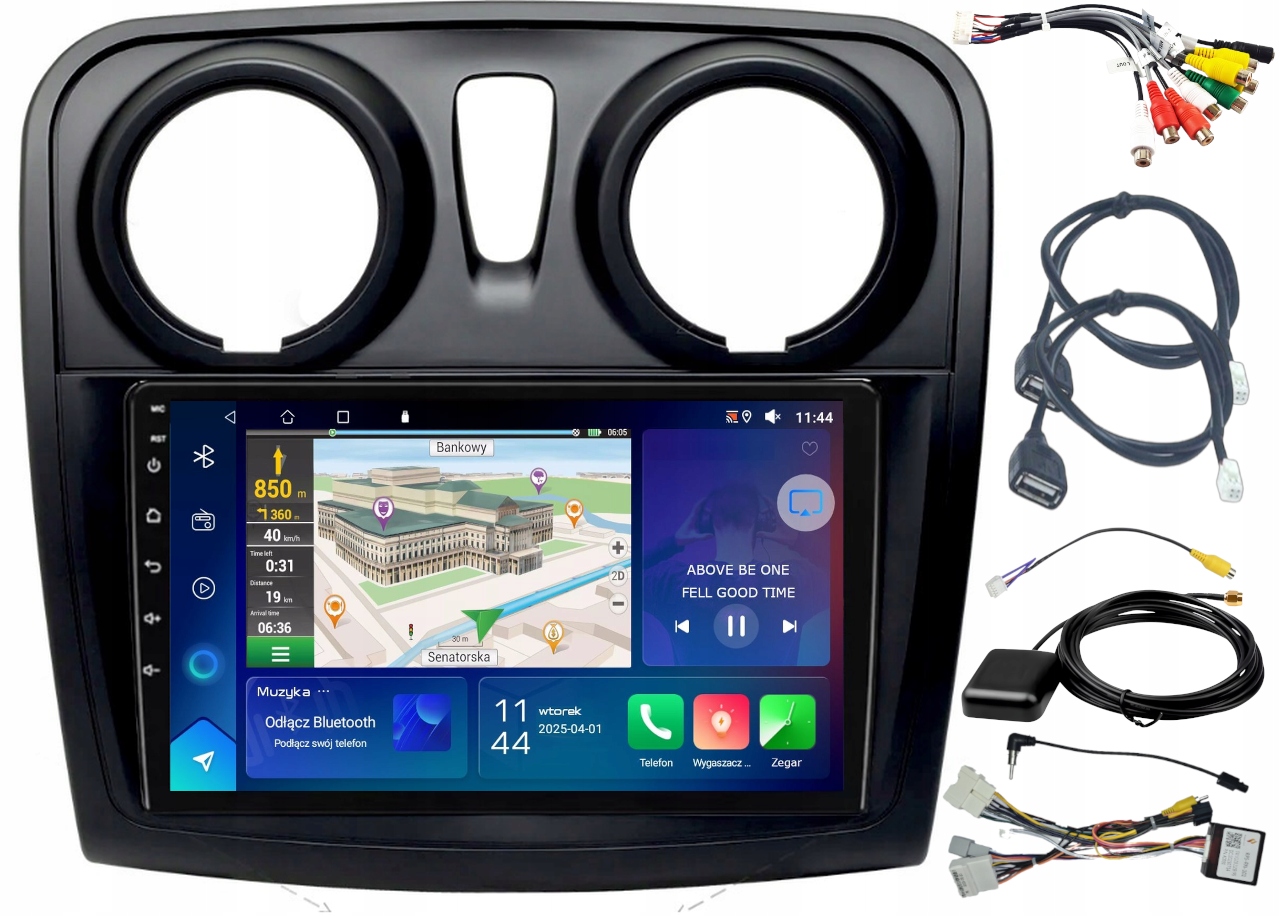 Autorádio Gps Dacia Logan Sandero 2012-19 Wifi Carplay Usb 2GB 64GB