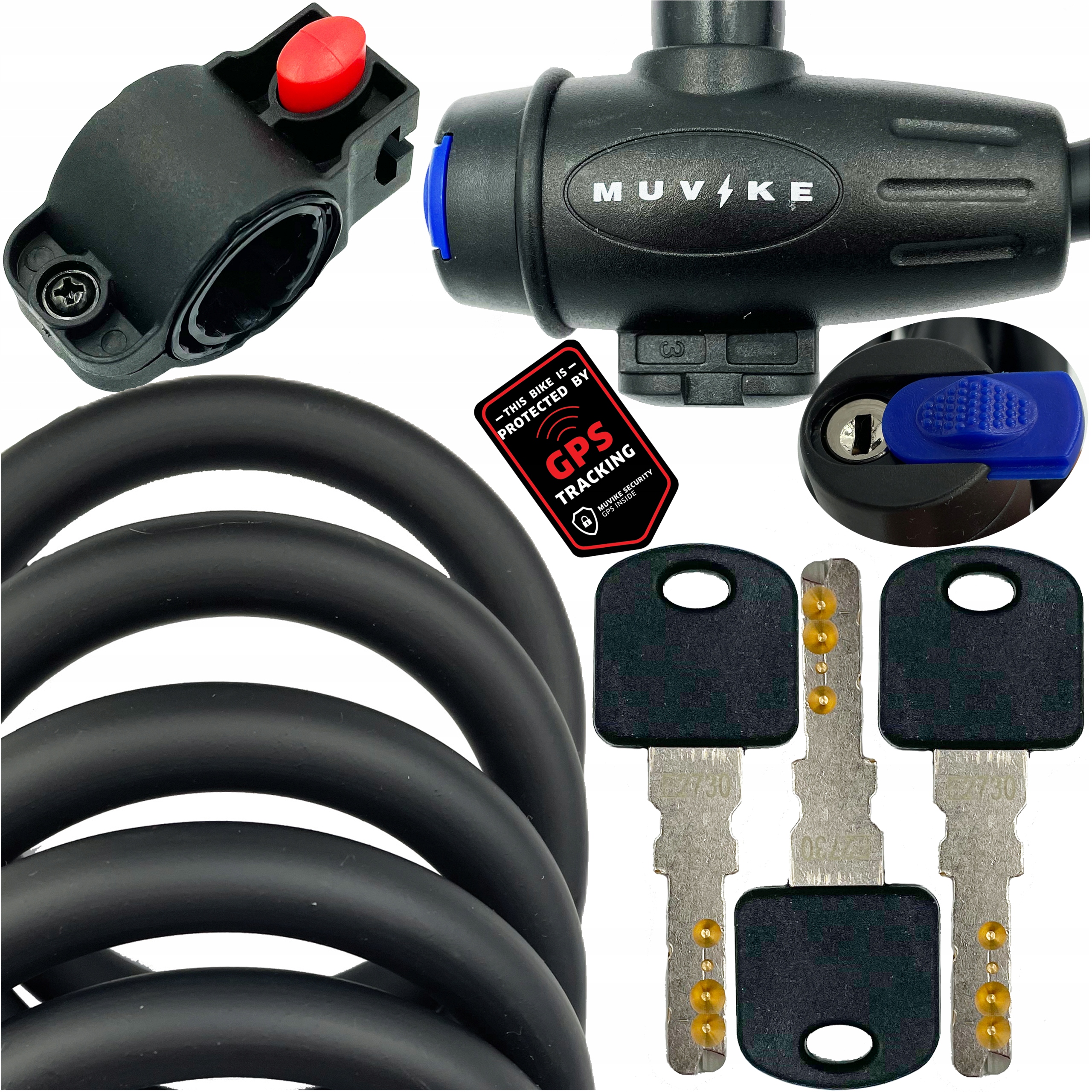 ZAPIĘCIE ROWEROWE LINKA ZAPIĘCIE DO ROWERU NA KLUCZ MUVIKE FLEX 1200/12K