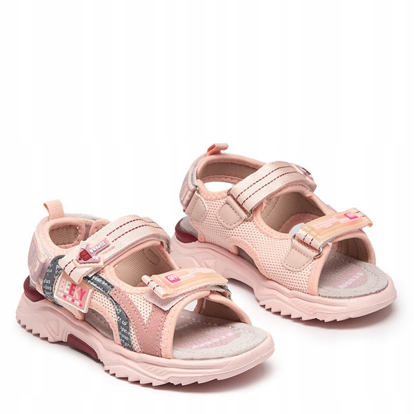 

Różowe Dziecięce Sandałki Na Rzepy Ceteris 27