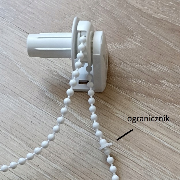 Roleta ogranicznik stoper blokada 10szt Kod producenta ogranicznik biały