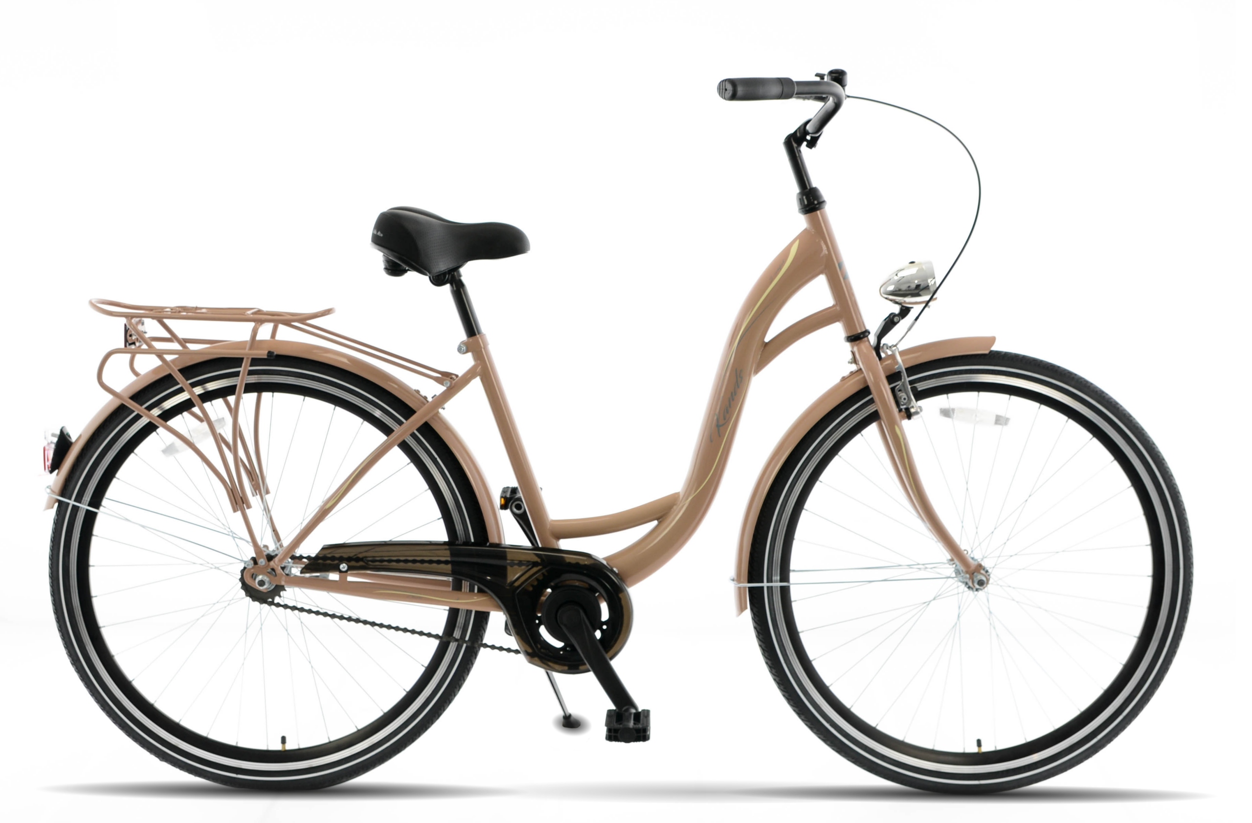 Rower miejski 28 Kands S-comfort Velo kawowy