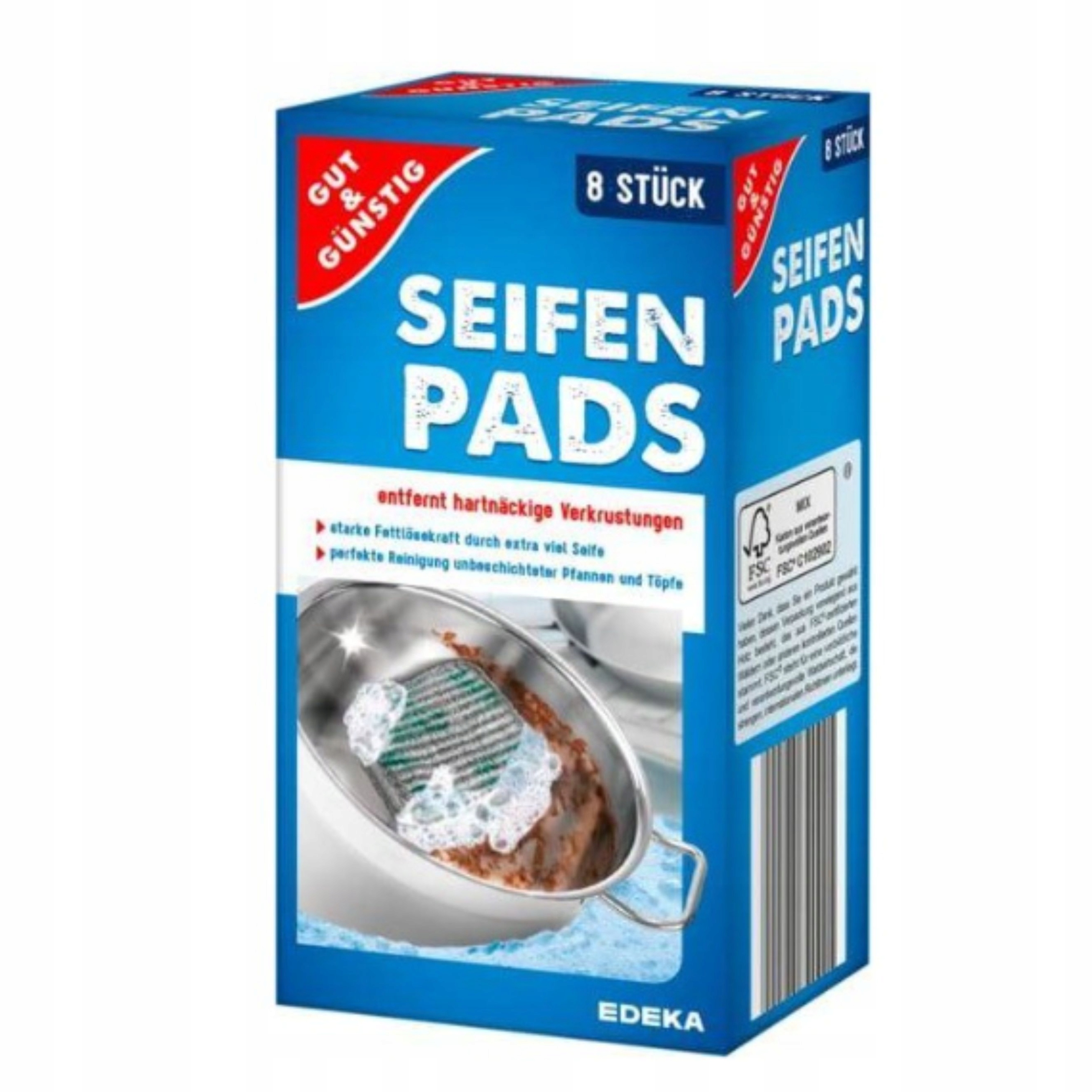 Levně 9X Edeka Gut&Gunstig drátěnka myčka napuštěná 8ks