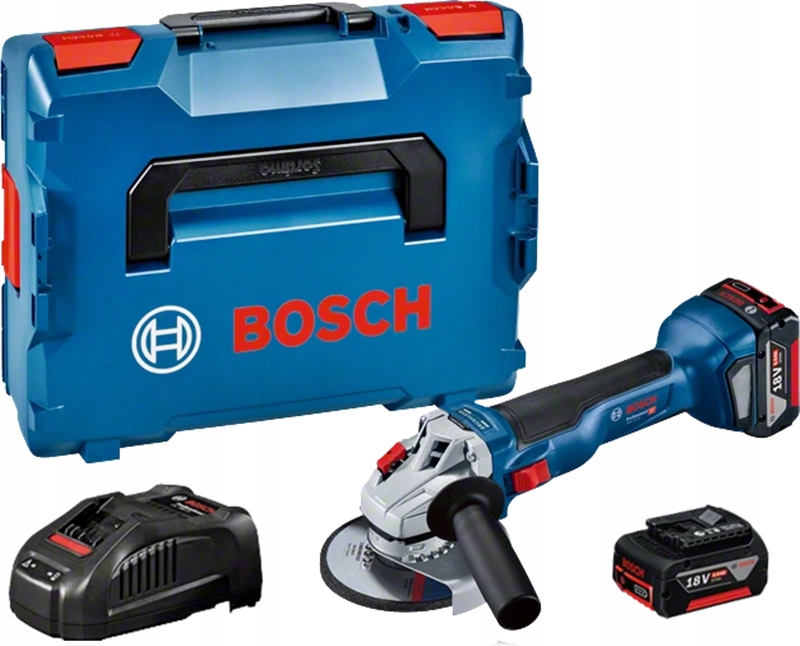 Угловая шлифовальная машина GWS 18V-10 BOSCH 2x5. 0ah LBoxx