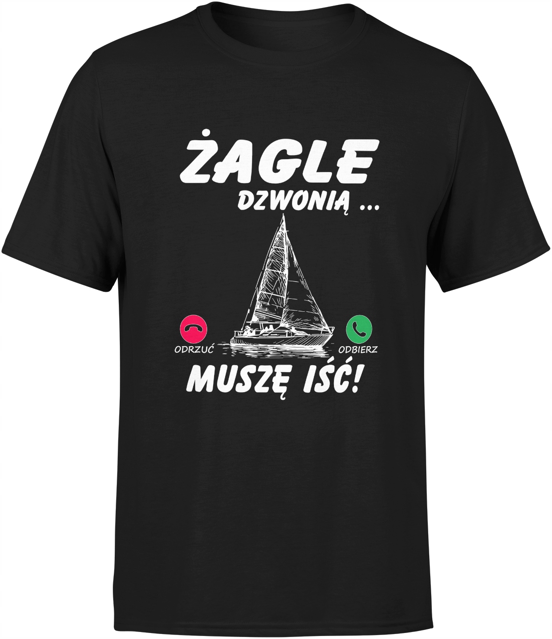 

Dla Żeglarza Koszulka Męska Żagle Rozm L