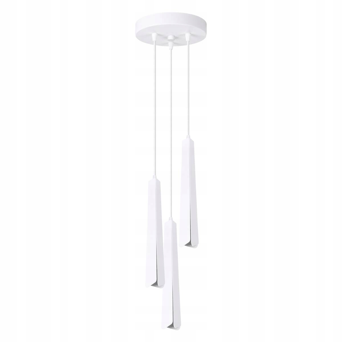 Sollux Závěsná lampa trojitá, moderní bílá, nad stolem, kulatý ostrov, 3 body
