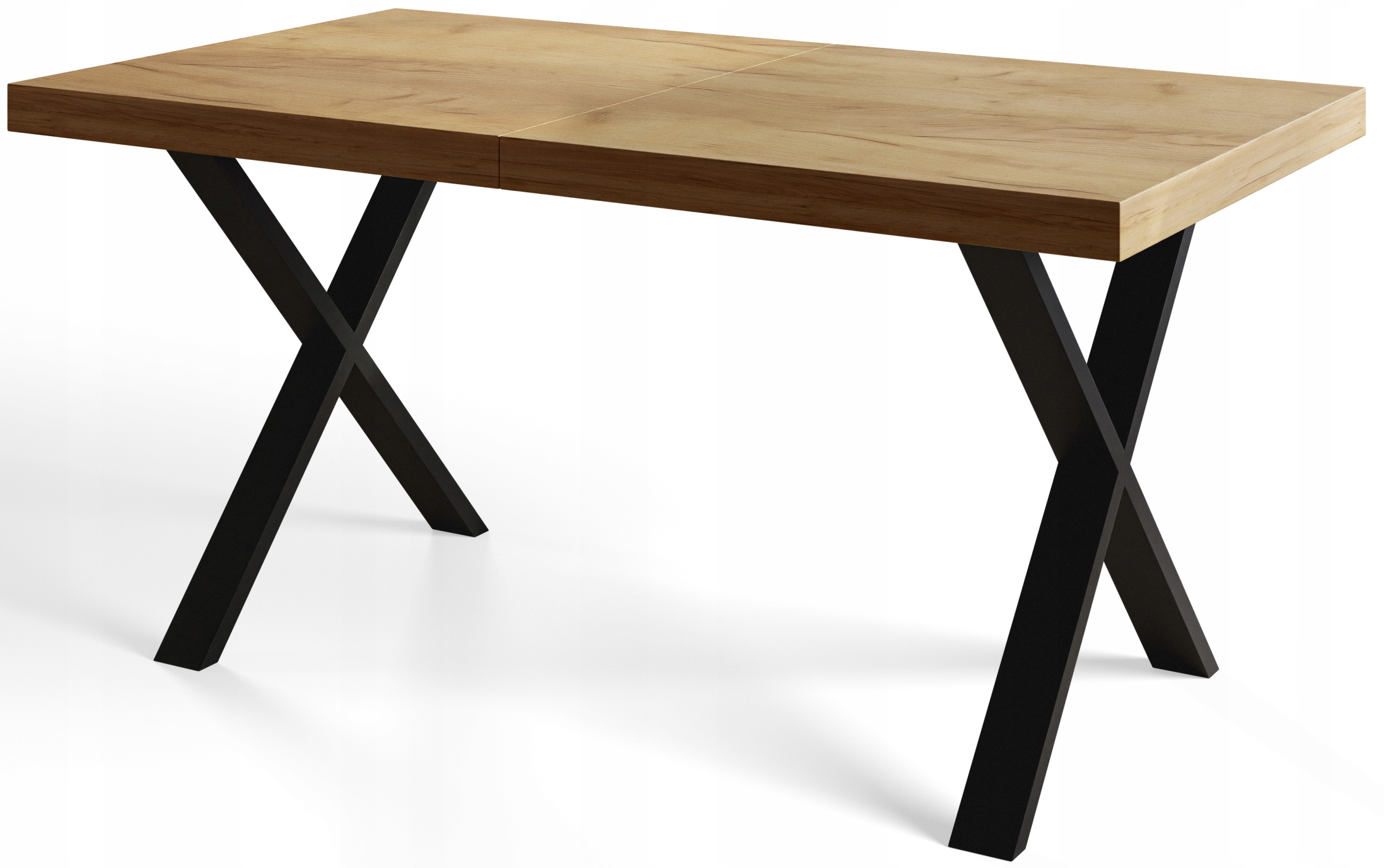 Stół rozkładany 160/260 LOFT metalowe nogi X