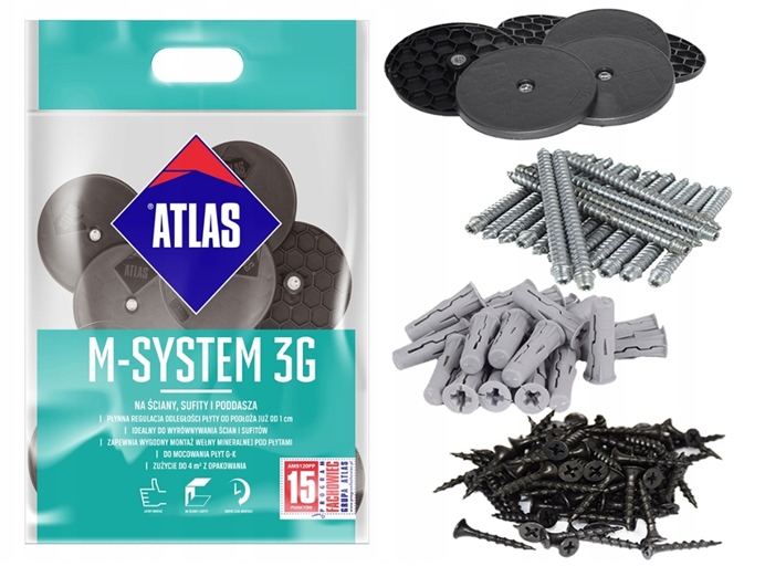 Atlas M-system 3G na stěny stropů a podkroví L200 Stavební Tužka Bonus