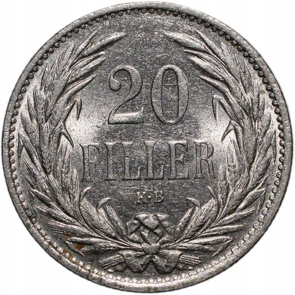 Венгрия 20 филлеров 1914