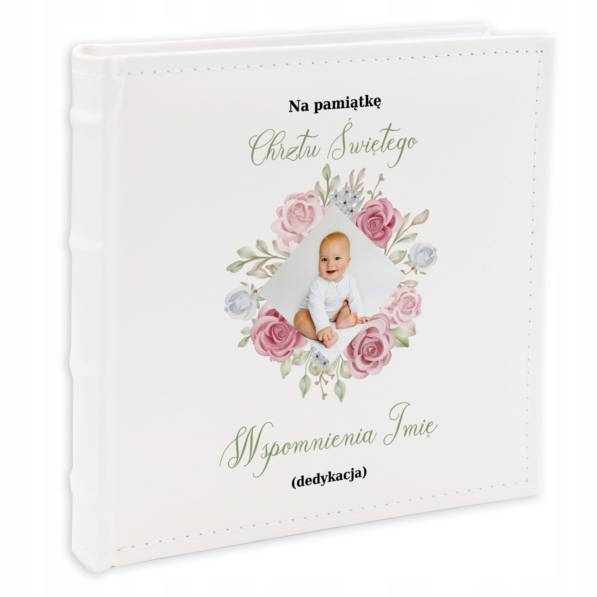 Album na fotografie 10x15 cm Bílá Dárek Ke Křtinám Vzpomínky Kreatora