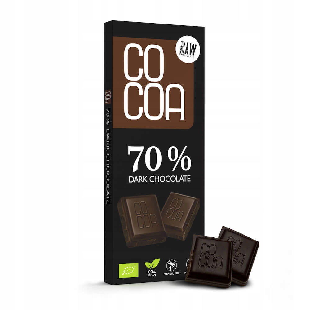 Levně 3x Hořká Čokoláda 70 % Bio 40 g Cocoa