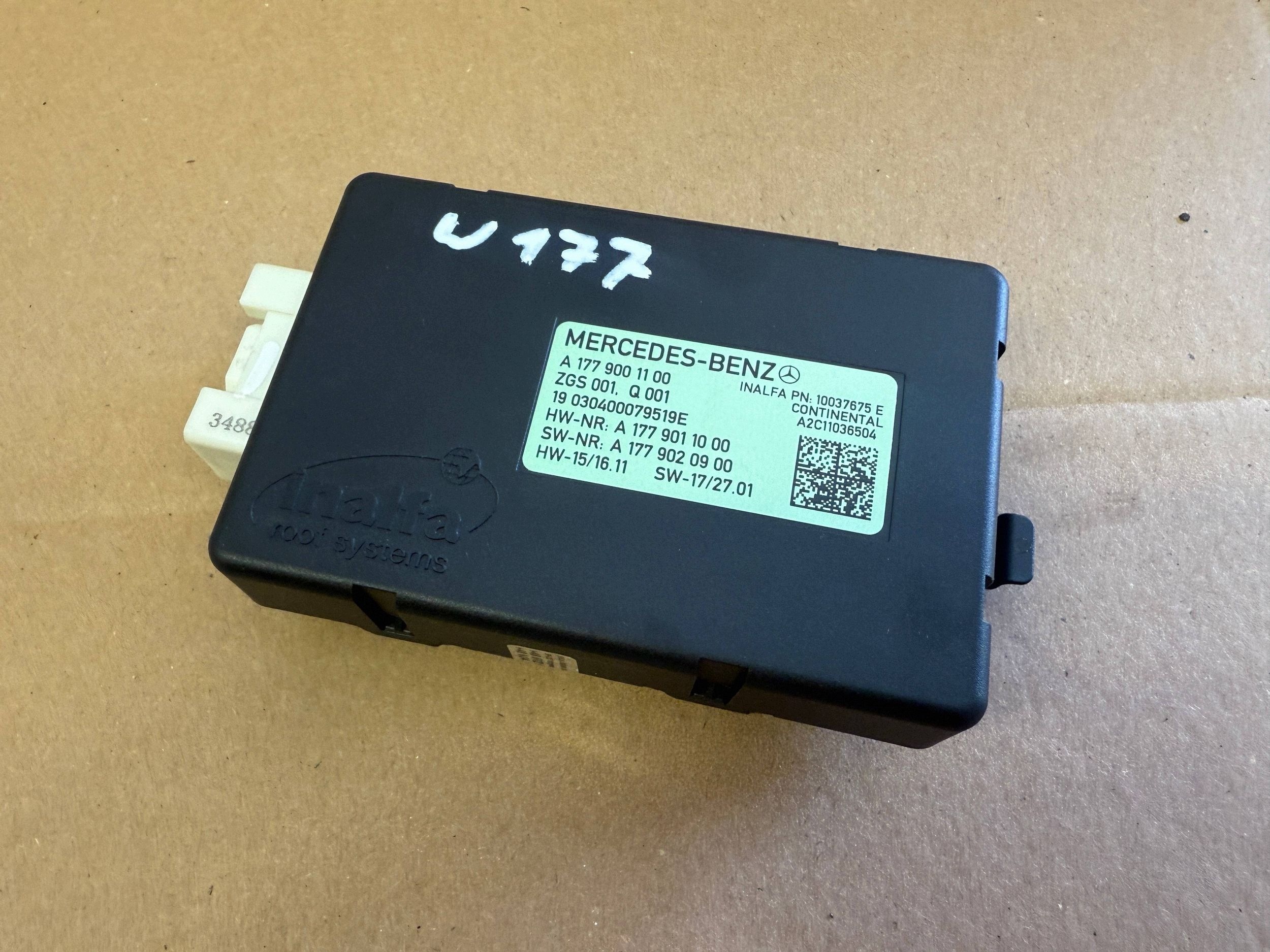 MERCEDES A classe W177 module unité de commande électronique uce toit panoramique A1779001100