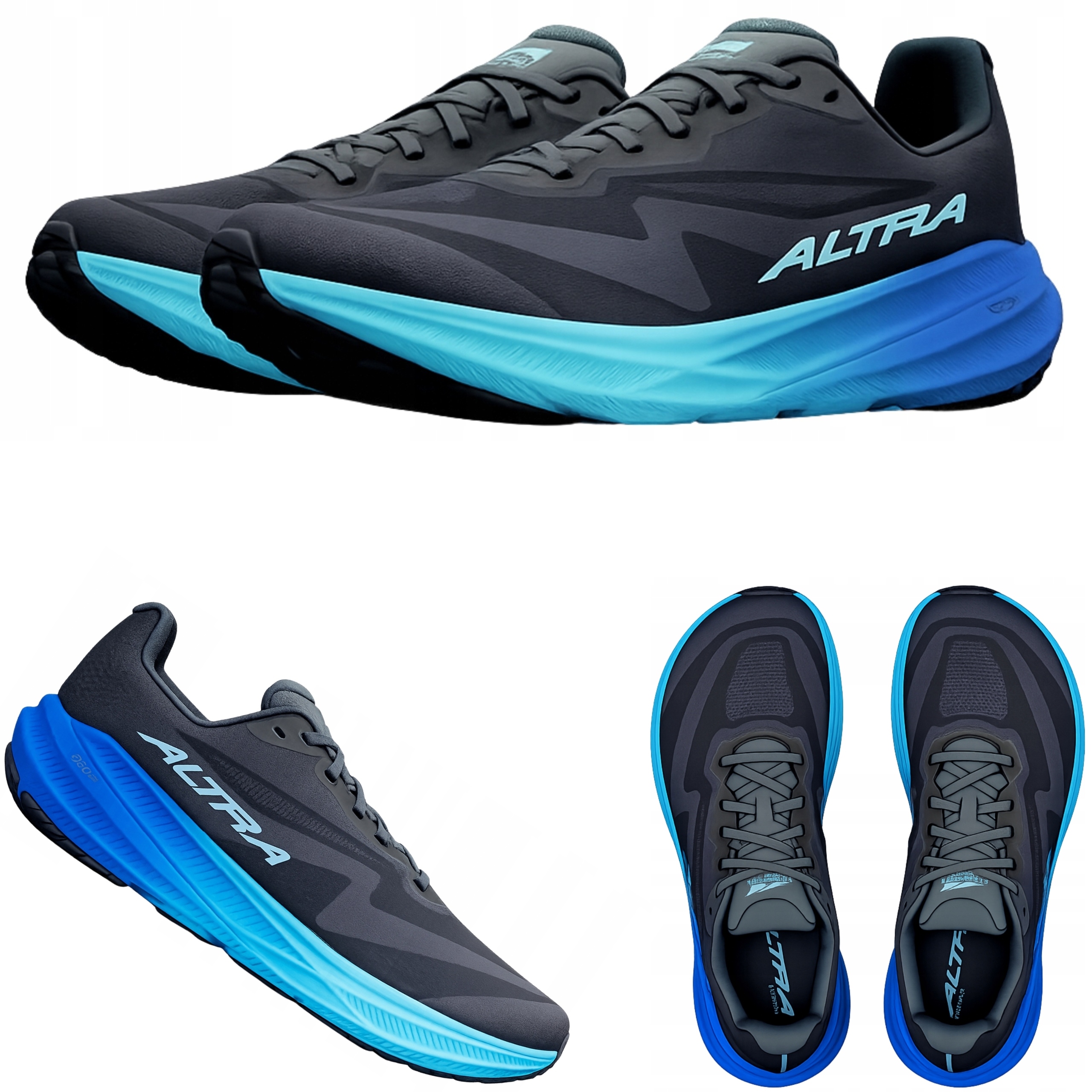 Buty do Biegania Męskie Experience Flow 3 Altra black/bluefish rozmiar 42