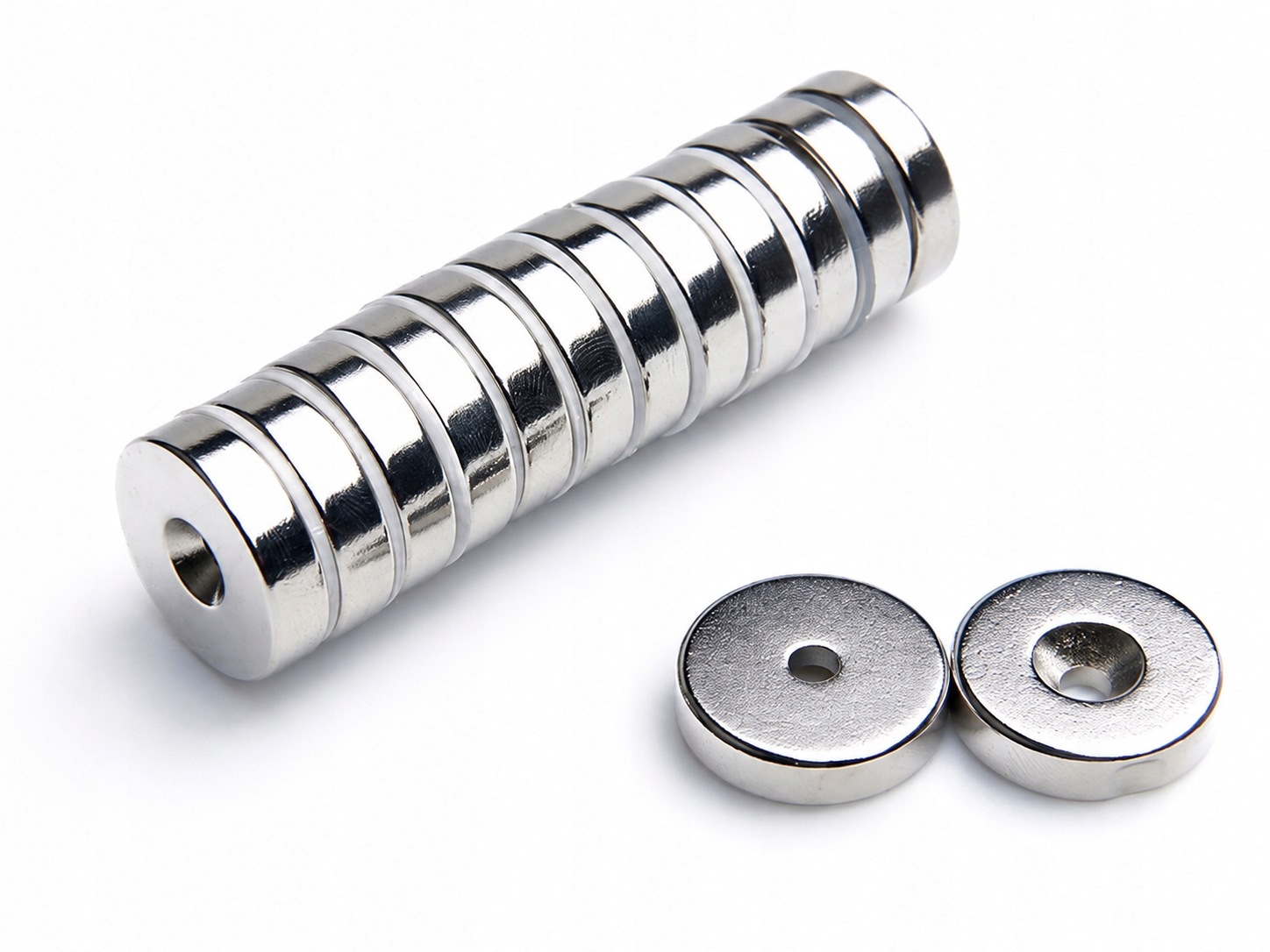 Magnet s otvorem Mp 20x(7,5x3,5)x5 N38 magnet s otvorem 25 ks