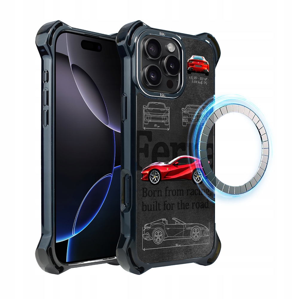 Pouzdro iPhone 16 Pro Ibizu DropGuard Ultra s MagSafe, 812 Superfast