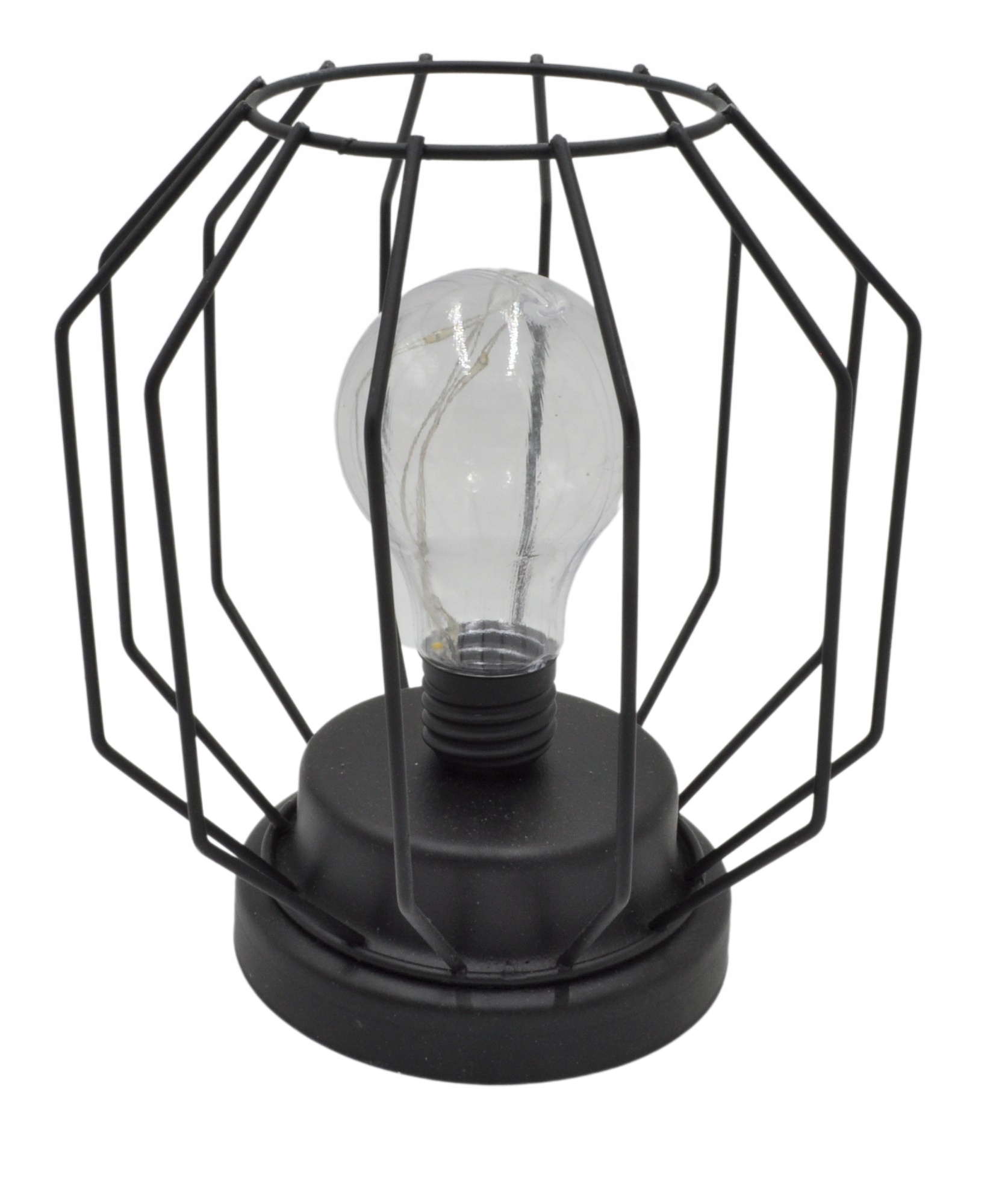

Lampa lampion z żarówką led na baterie do ogrodu