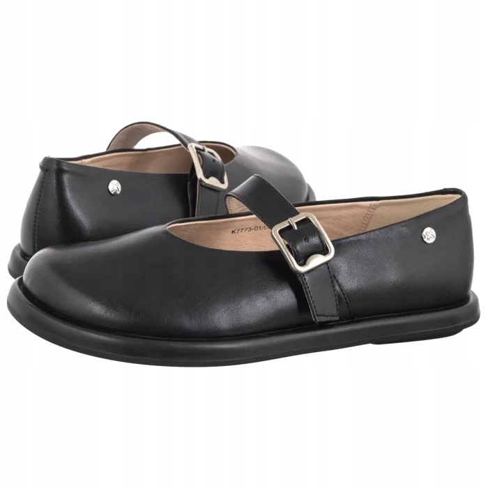 Dámské kožené polobotky Maciejka černé K7773-01/00-1 Black