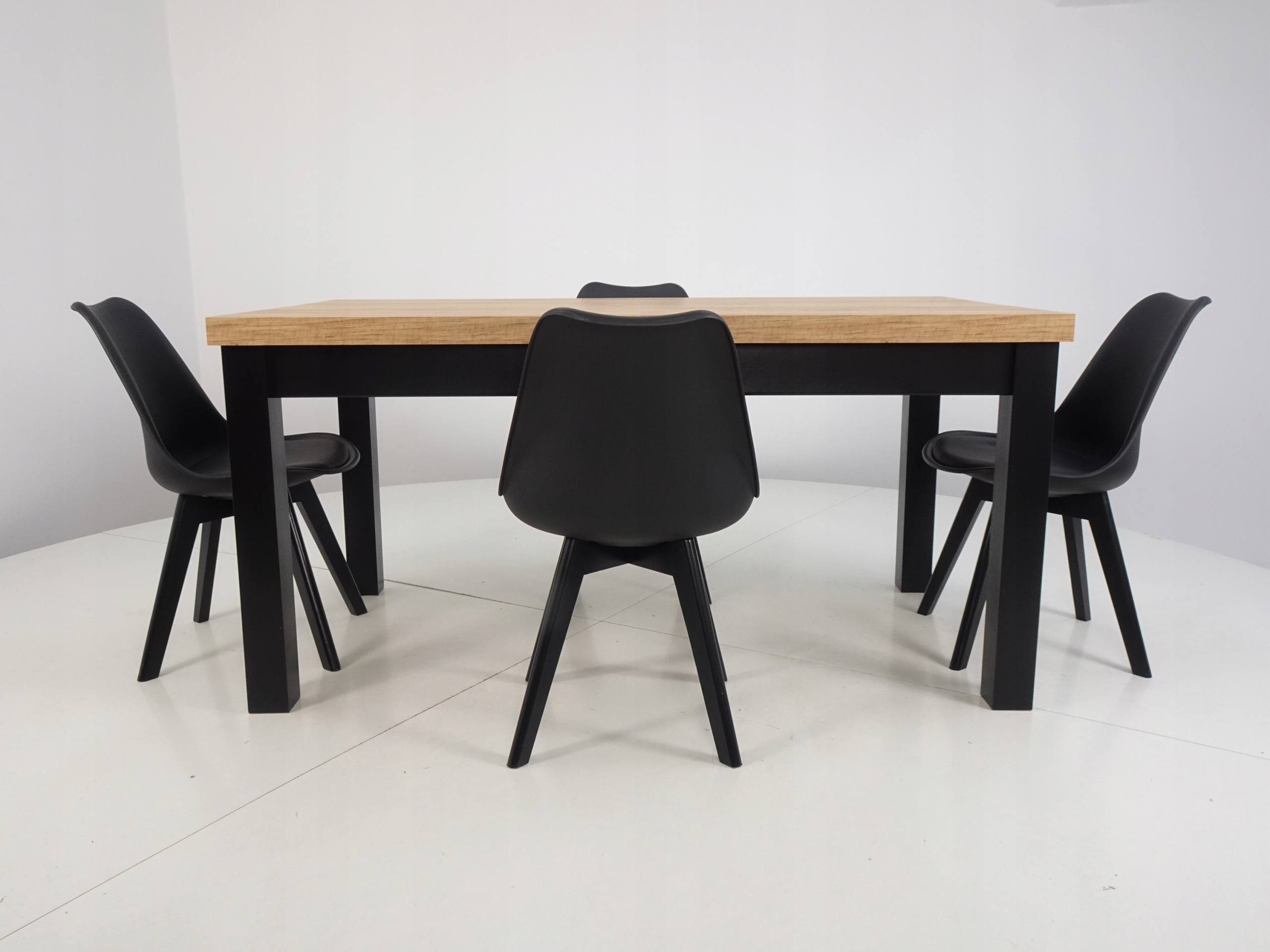 Nowoczesny LOFTOWY zestaw 4 krzesła i stół do 210 Marka inna