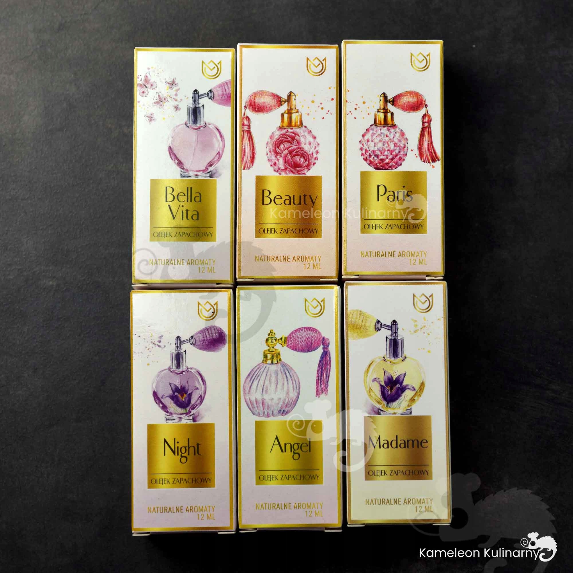 ZESTAW OLEJKI ZAPACHOWE inspirowane perfumami 6szt Producent Naturalne Aromaty