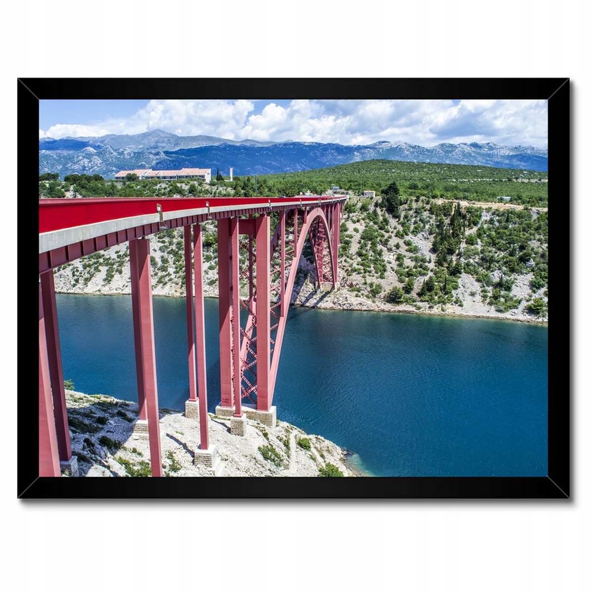 Plakáty v rámu 40x30 Chorvatsko Maslenica Most