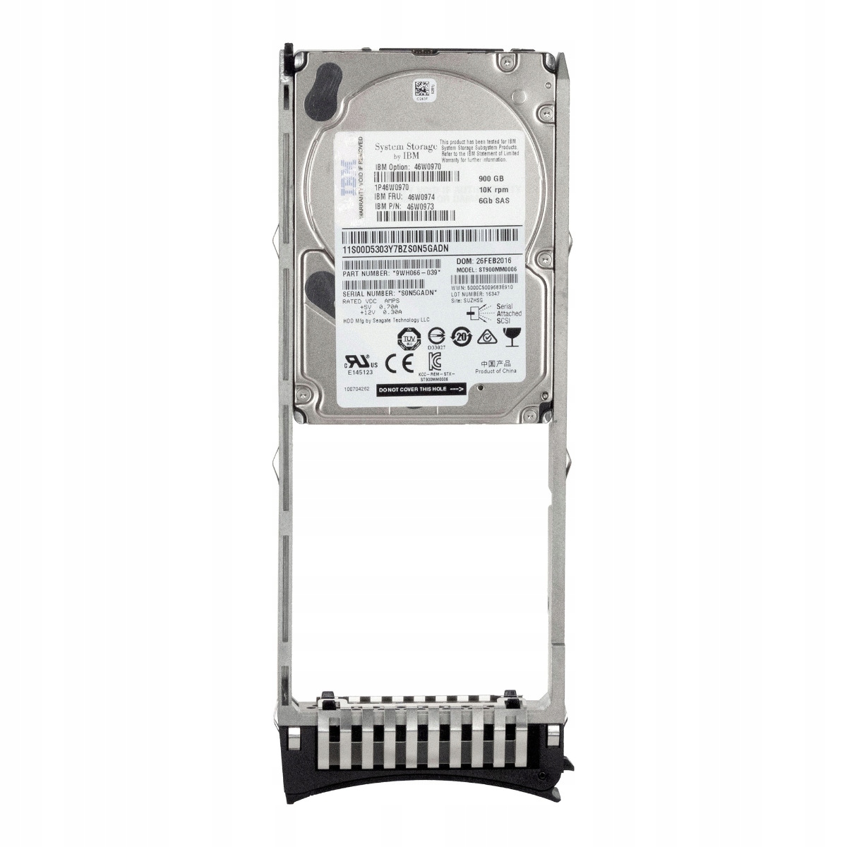 Ibm 46W0974 46W0973 900GB 10K 64MB SAS-2 2.5'' ST900MM0006