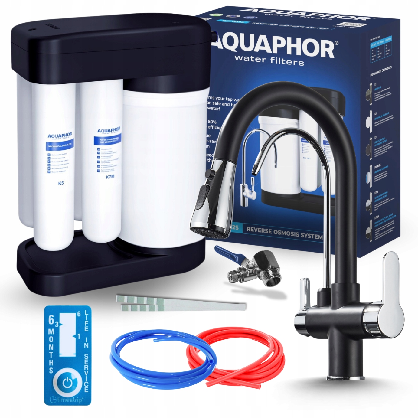 Kuchynská Batéria S Výsuvným Výtokom A Filtrom Reverznej Osmózy Pod Umývadlo Pzh