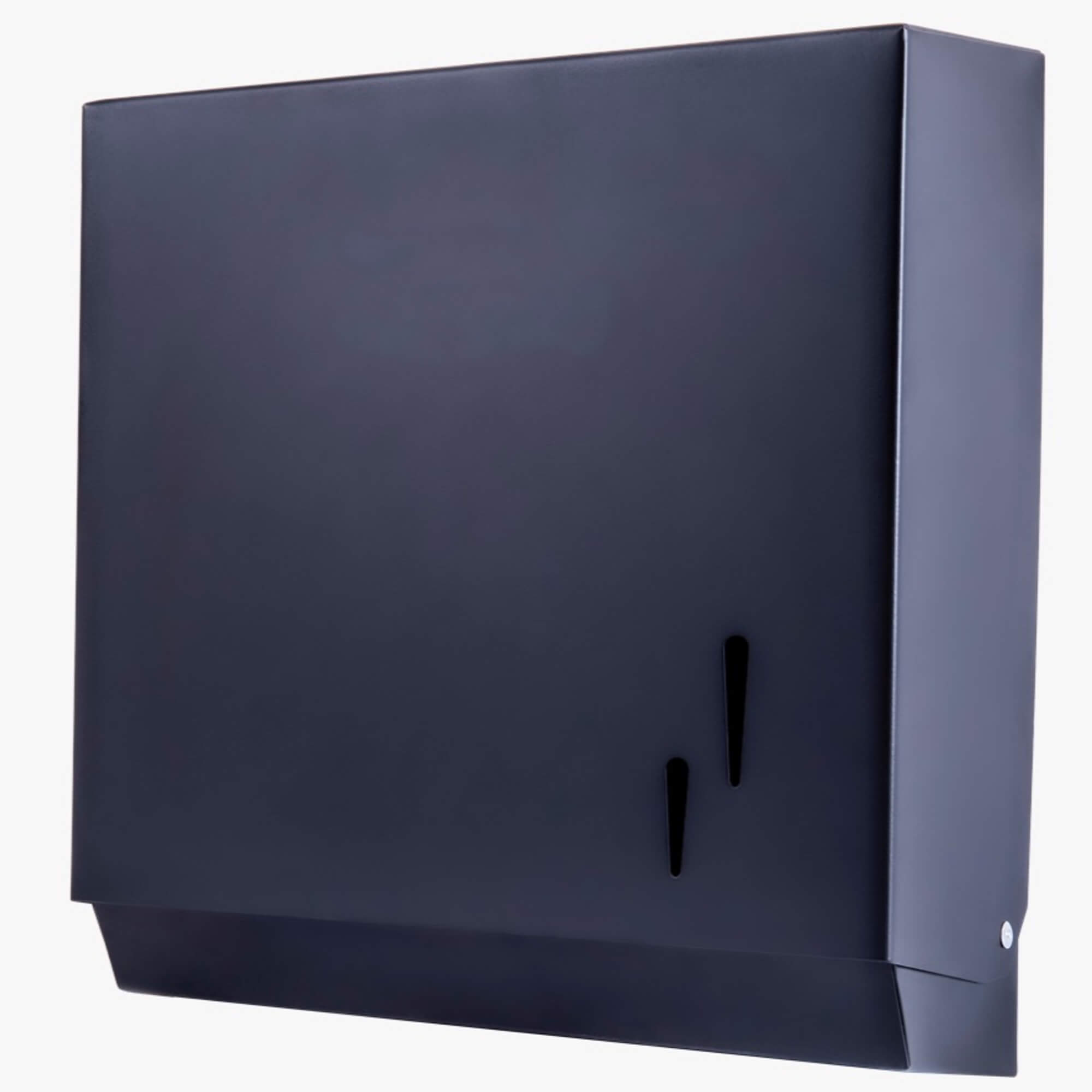 Podávač na skladacie uteráky z ocele, farba čierna