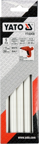 KLEJ DO PISTOLETU NA GORĄCO 5szt. 11x200mm BIAŁY Średnica 11 mm