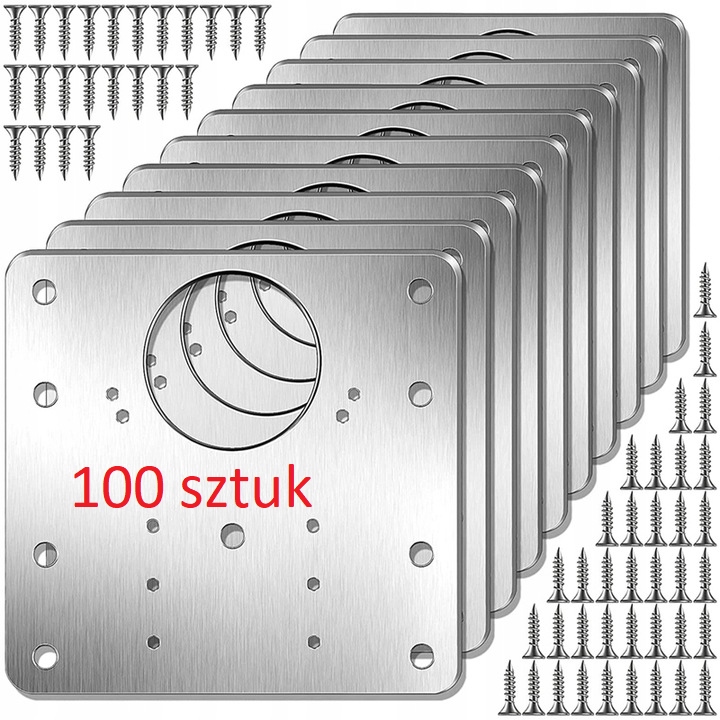 100 x Doska Na Opravu Vytrhnutých Nábytkových Závesov