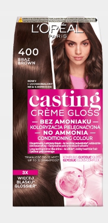 LOREAL CASTING CREME GLOSS 400 BRĄZ