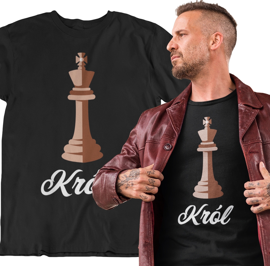 

Koszulka Tshirt Męska Dla Niego Szachy Król