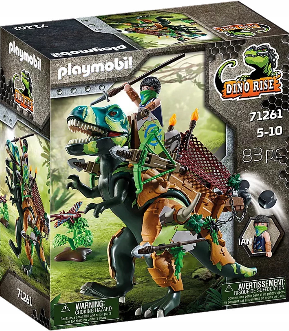 プレイモービル - プレイモービル　Playmobil 恐竜　Dinos T-Rex Zestaw z figurkami Playmobil Dinos Atak T-Rexa 71183