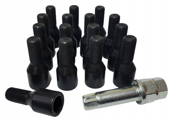 Болти Peugeot 12x1, 25x24 torx конус чорний 16 EU