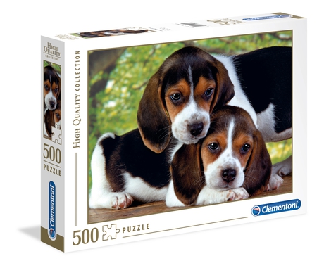 

Clementoni 30289 Puzzle 500 Dwa Psy Pieski Beagle