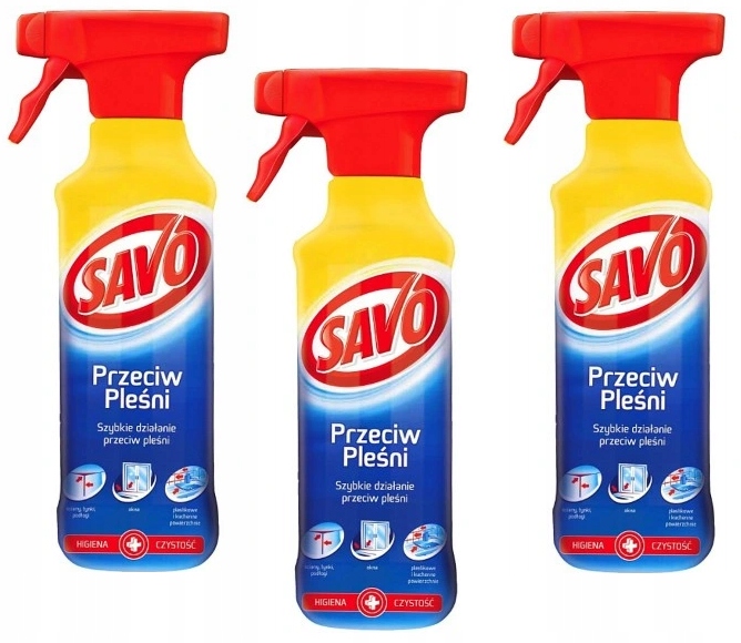 

Savo Spray Skuteczny Płyn Na Pleśń Grzyby 3x 500ML