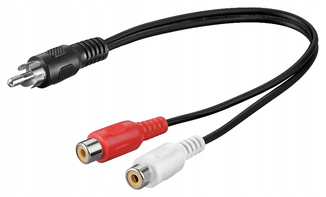 

Kabel adapter audio typu Y cinch cinch stereo 0.2m